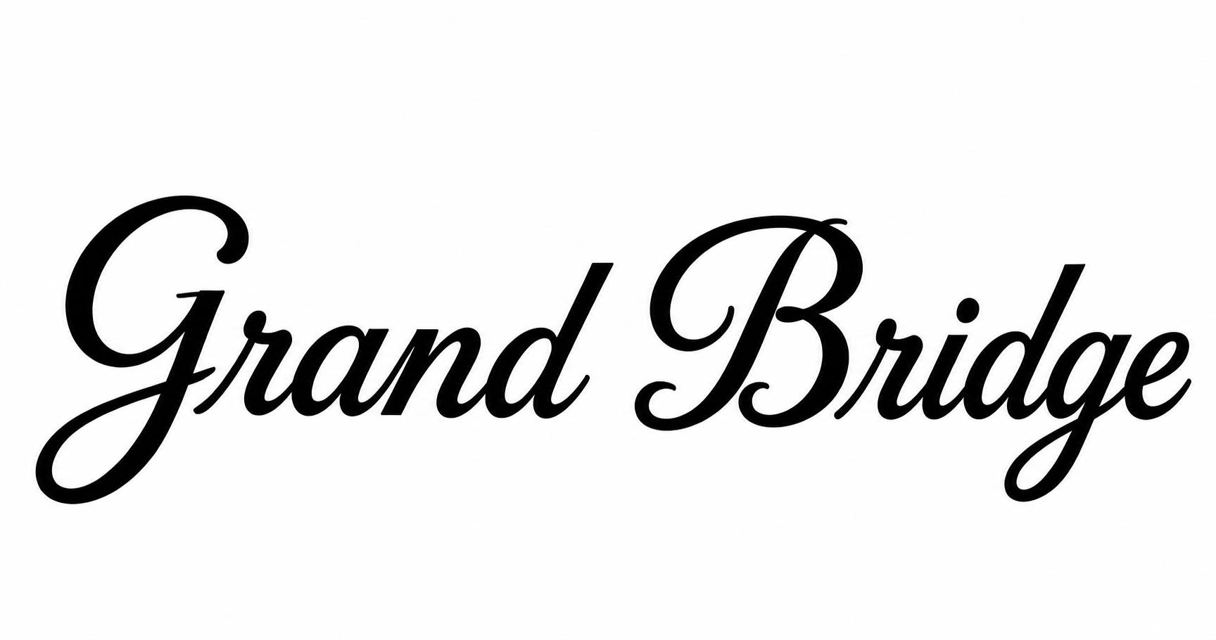 Grand Bridge, firma calligrafica Liberty